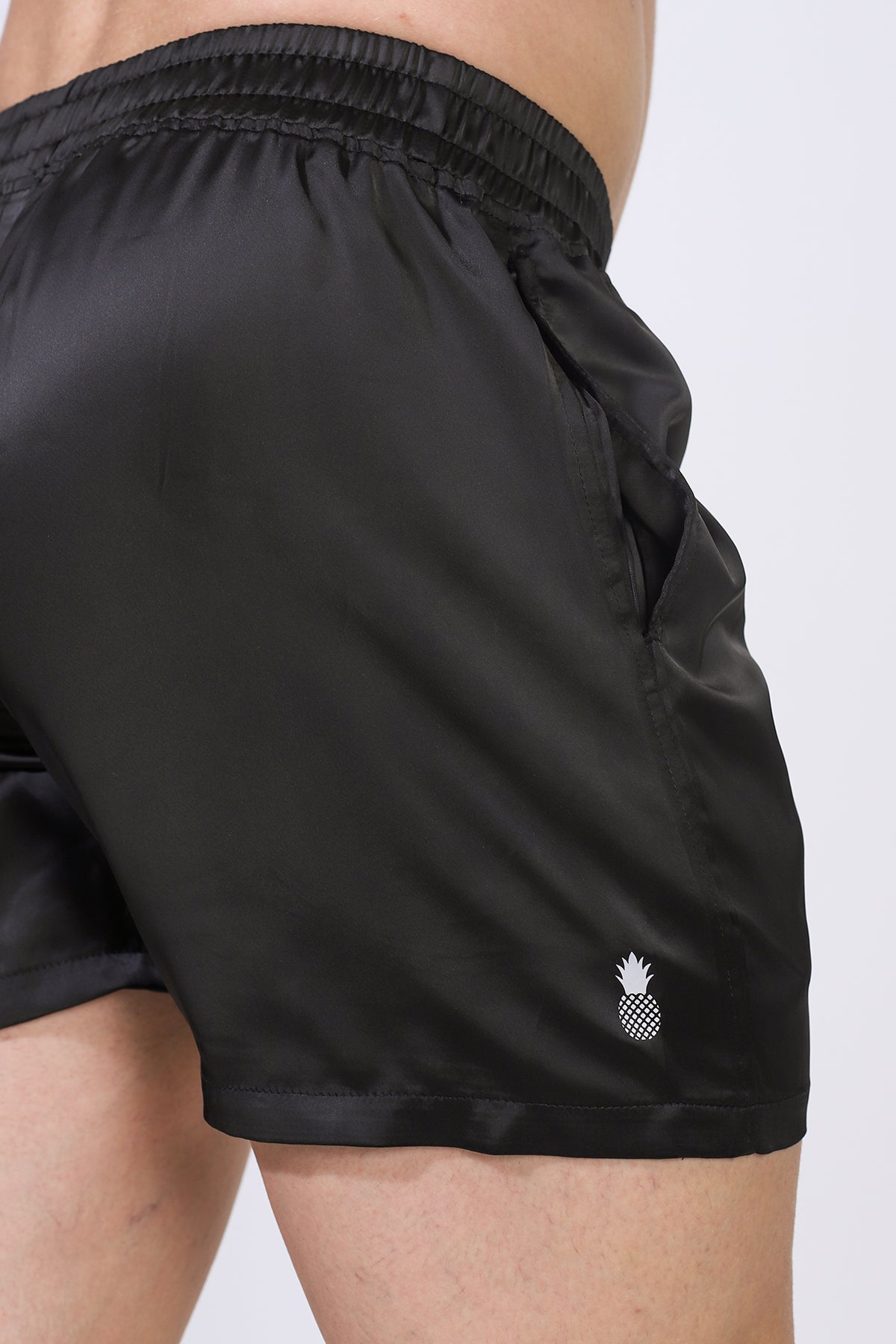 JJ Malibu Men's ShimmerFlex Active Shorts - Midnight Black