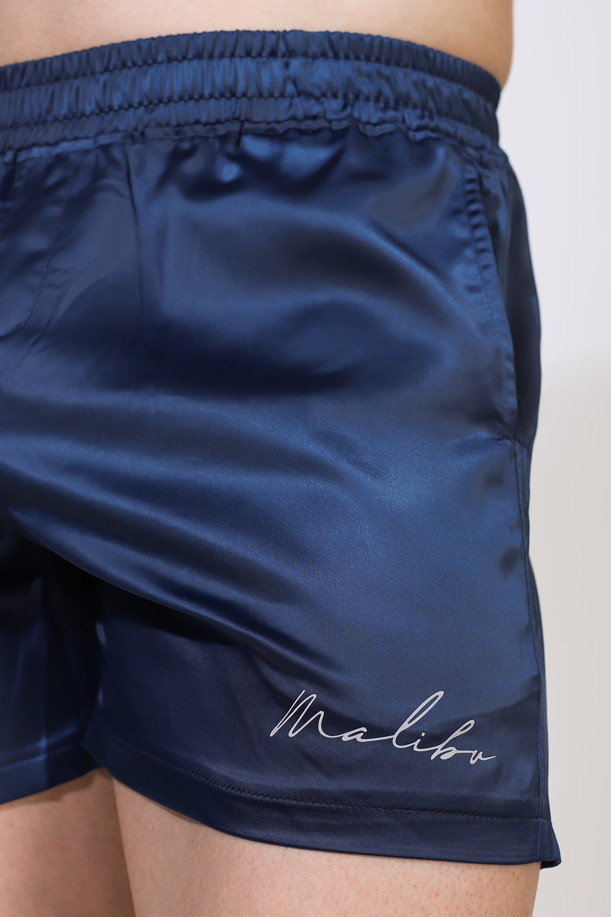 JJ Malibu Men's ShimmerFlex Active Shorts - Navy