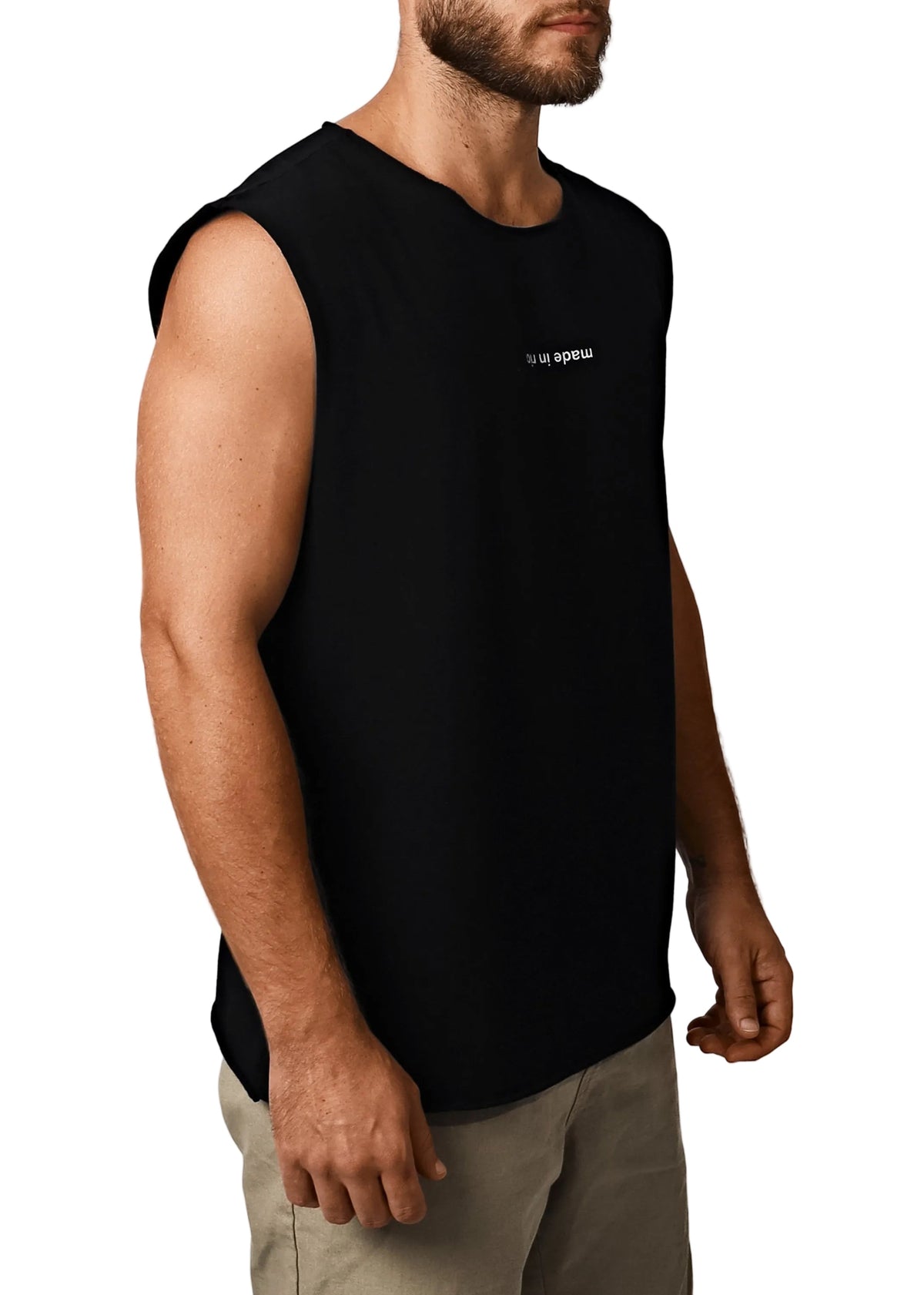 CA-RIO-CA made in rio (flip) - Men's Cotton Sleeveless T-Shirt
