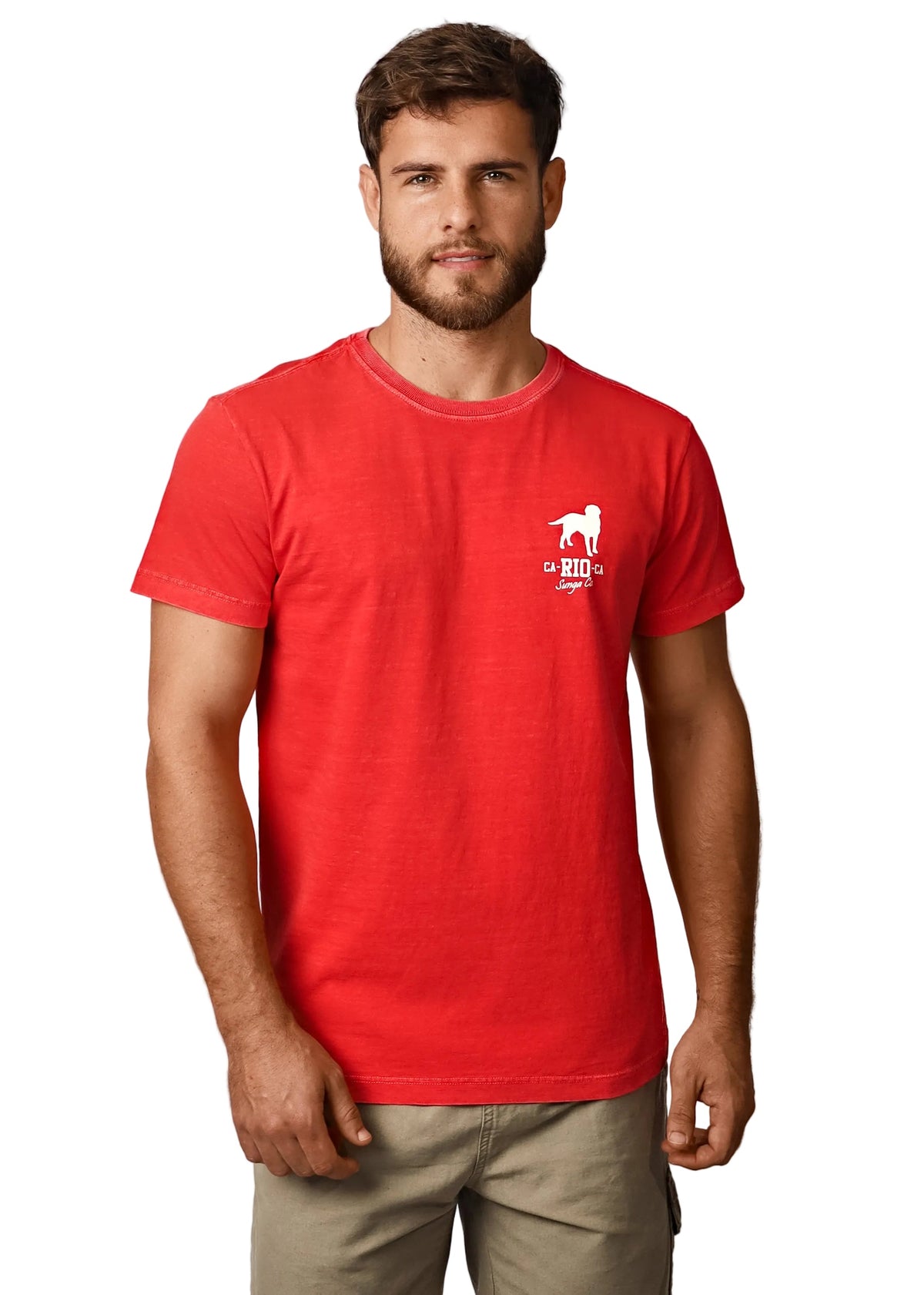 CA-RIO-CA Logotipo Red Tees - Men's T-Shirt