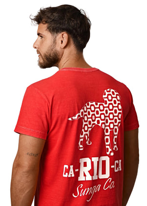 CA-RIO-CA Logotipo Red Tees - Men's T-Shirt