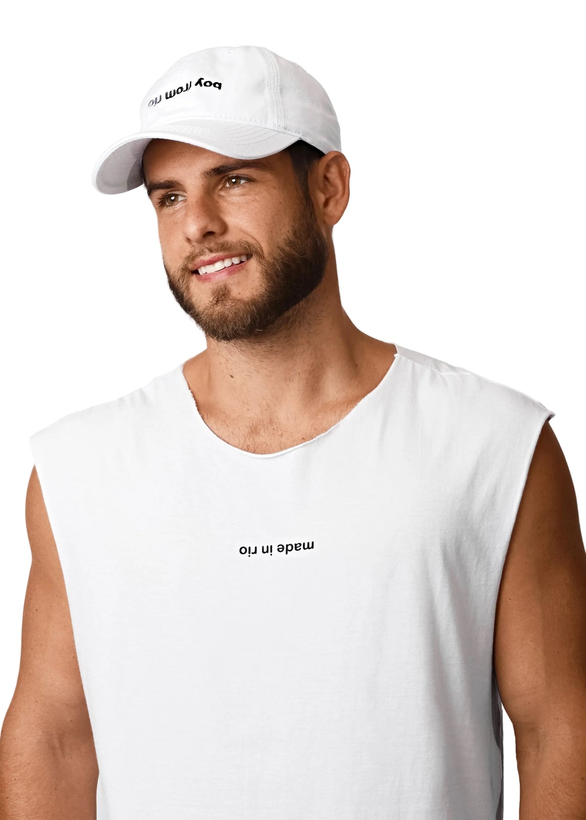 CA-RIO-CA made in rio (Flip) – Ärmelloses Baumwoll-T-Shirt für Herren