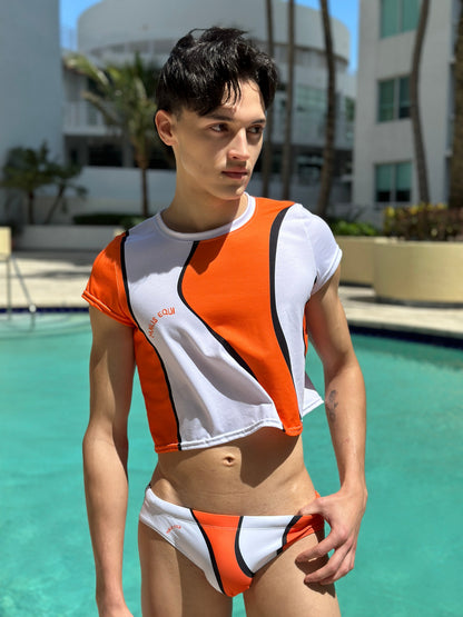 Maris Equi Men's Clownfish Crop Tee Shirt