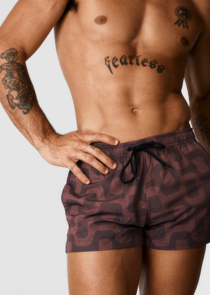 CA-RIO-CA JAVA BROWN Pavement Shorts - Italian Shorts