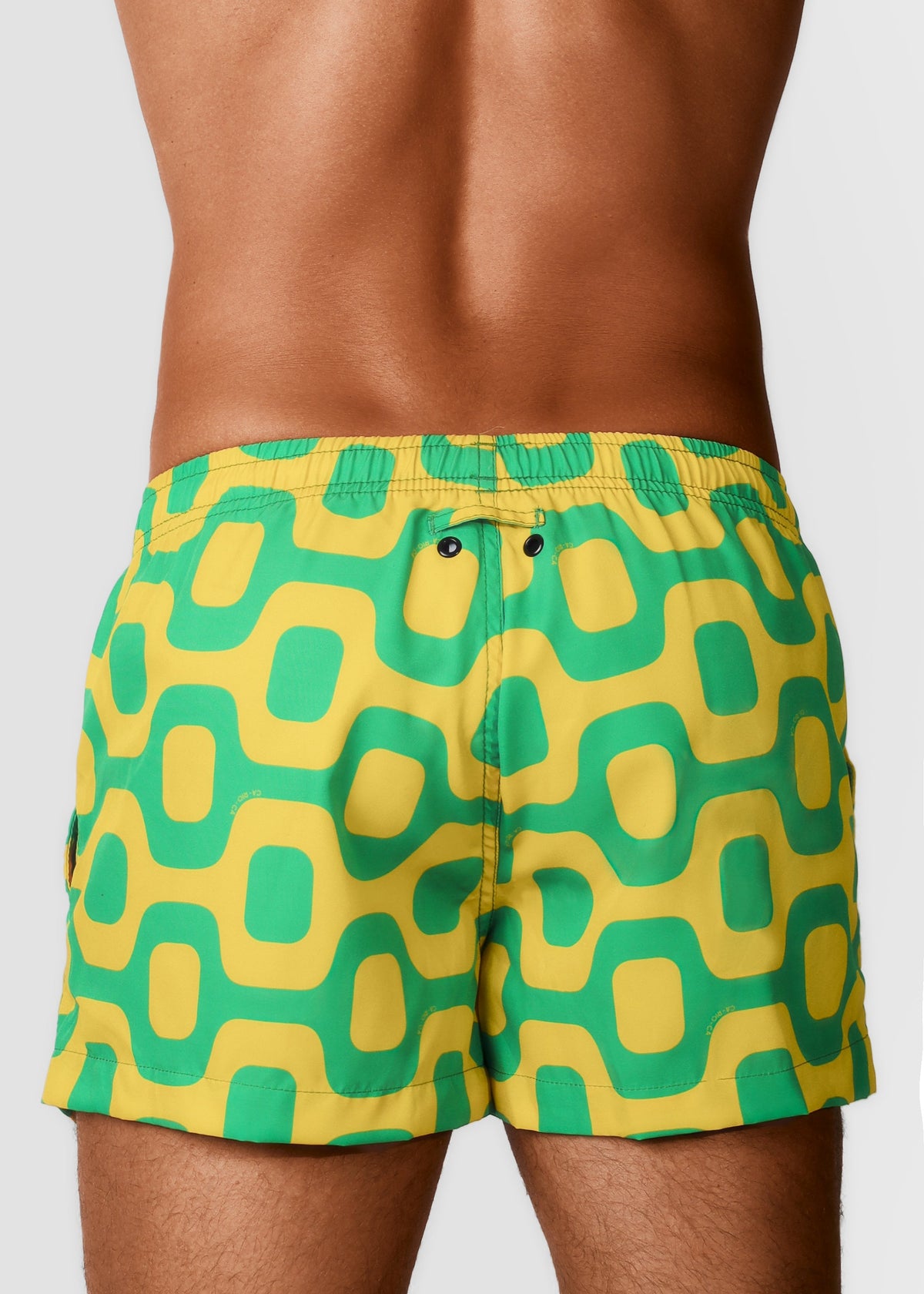 CA-RIO-CA GREEN & YELLOW PAVEMENT - Italian Shorts