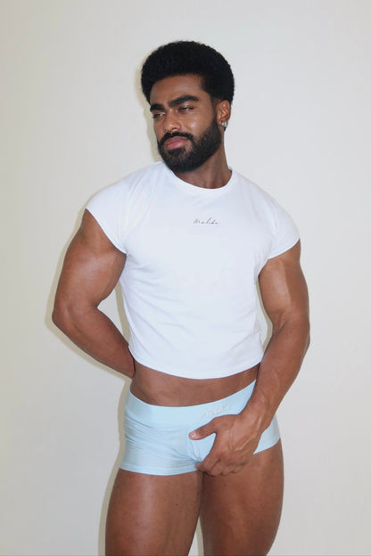 JJ Malibu Men's Dynamic Sheen Boxer Briefs - Arctic Blue
