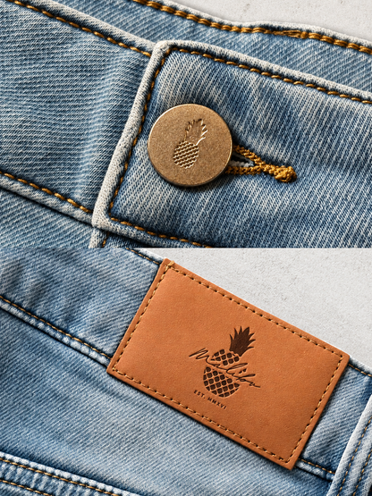 Shorts en jean 3,5" pour homme In-Your-Dreams de JJ Malibu - Indigo délavé