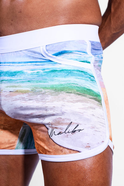 JJ Malibu Men's Elevate Comfort 4" Short Shorts - Beach