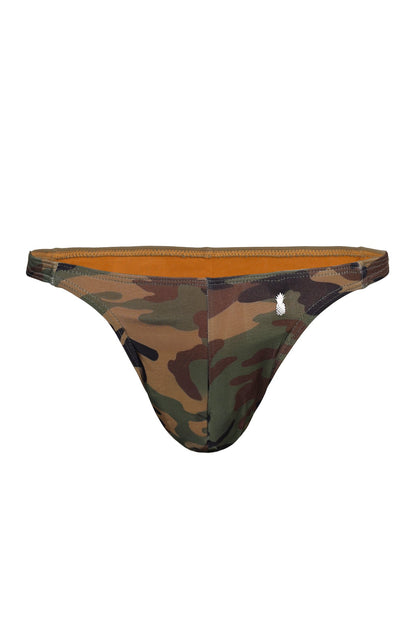 JJ Malibu Men's Cheeky Classic G-String Thong - Camo