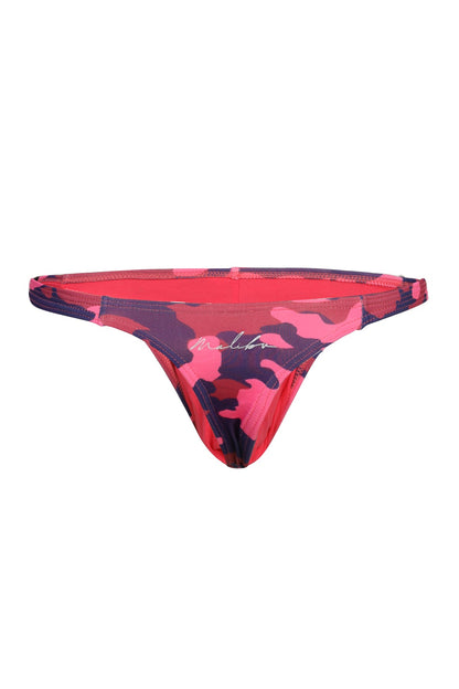 JJ Malibu Men's Cheeky Classic G-String Thong - Pink Camo