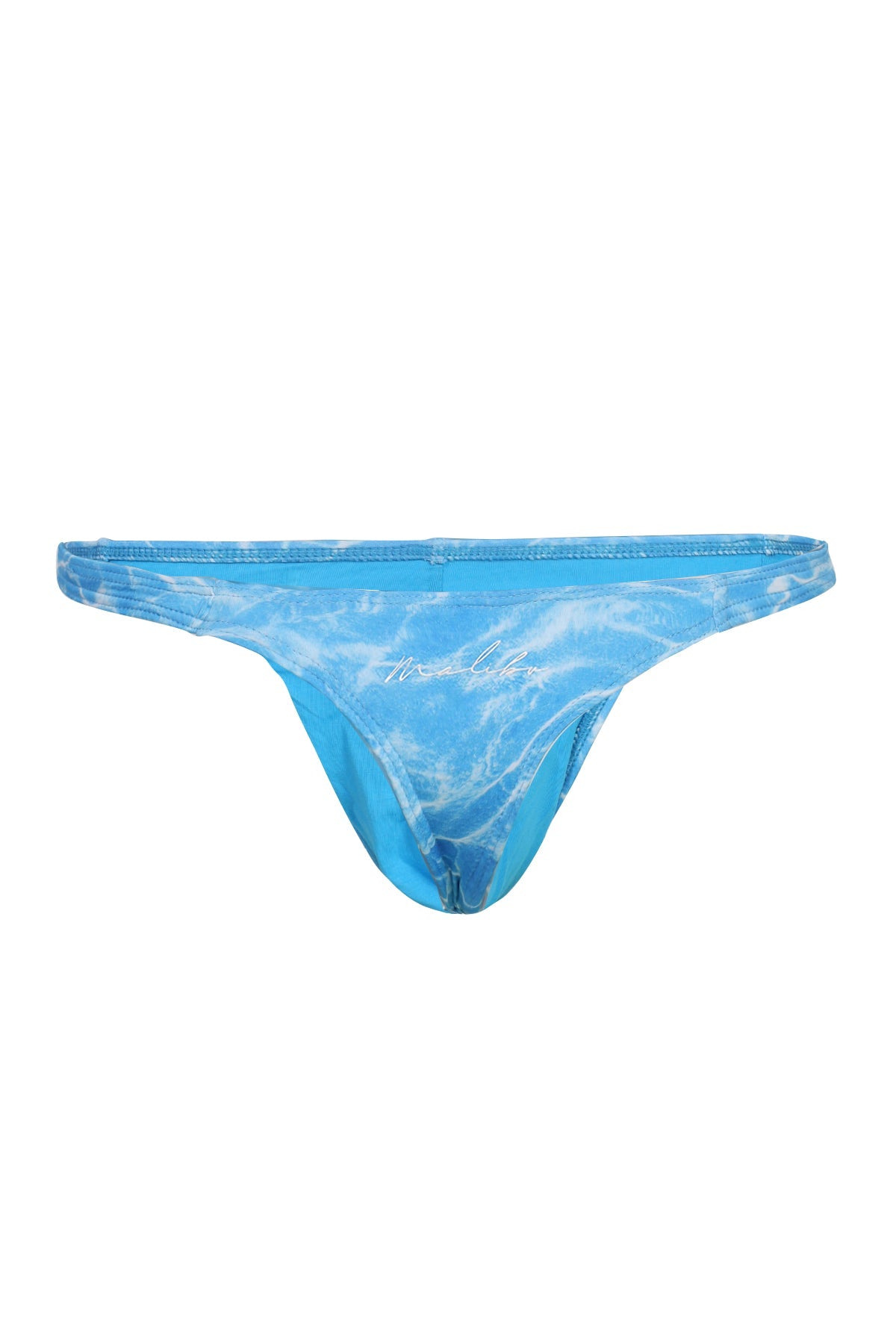 JJ Malibu Men's Cheeky Classic G-String Thong - Water Splash