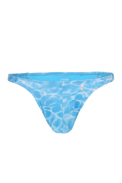 JJ Malibu Men's Cheeky Classic G-String Thong - Water Splash