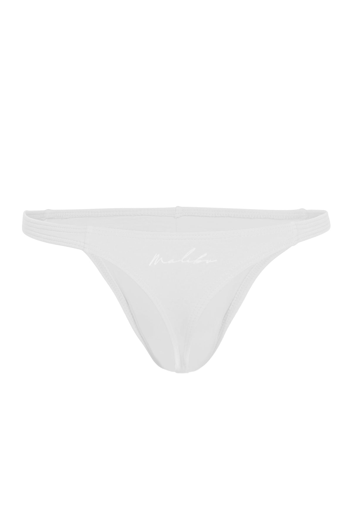 JJ Malibu Men's Cheeky Classic G-String Thong - Off White