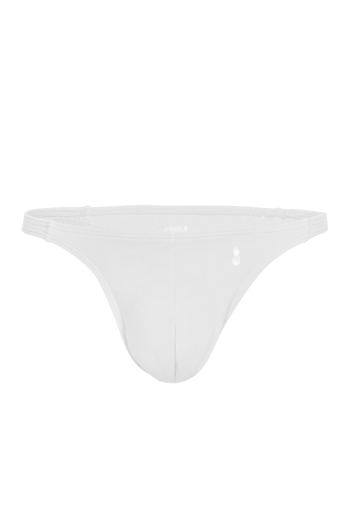 JJ Malibu Men's Cheeky Classic G-String Thong - Off White