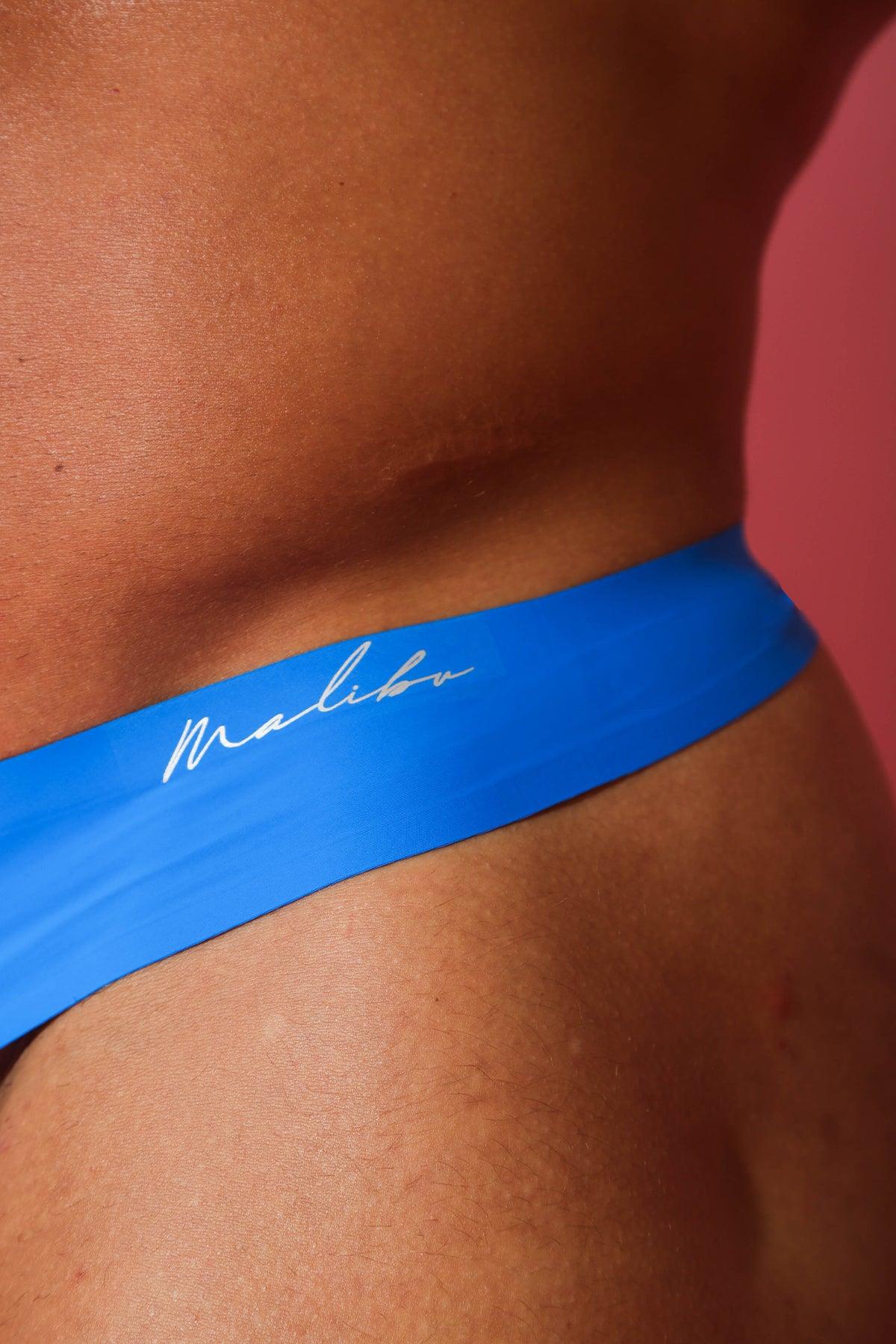 JJ Malibu Men's Lose-My-Breath Seamless Thong - Sapphire Blue