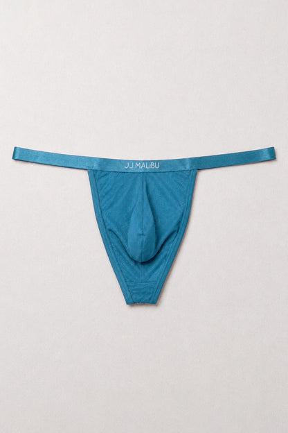 JJ Malibu Men's Now-or-Never Mesh Thong - Bold Blue