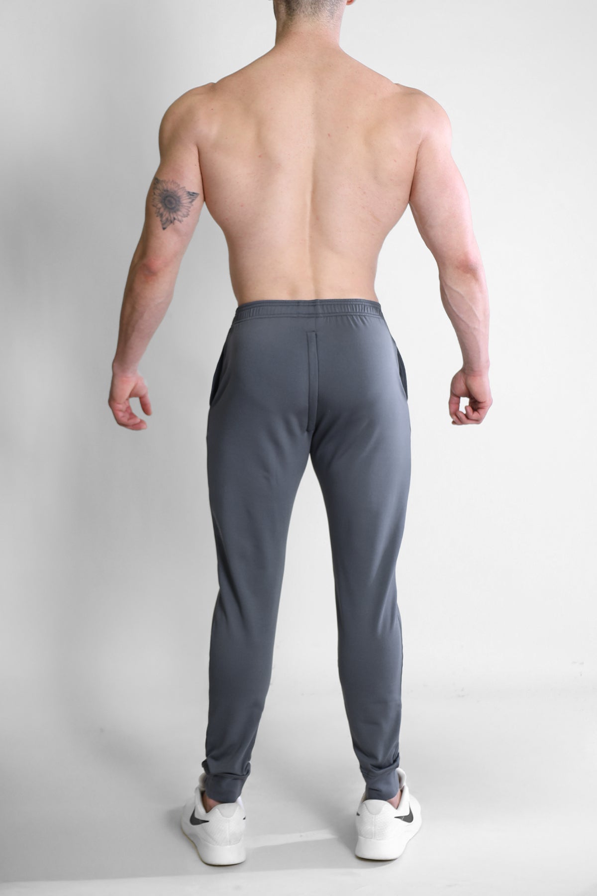 JJ Malibu Men's Peek-A-Boo Joggers - Dark Grey