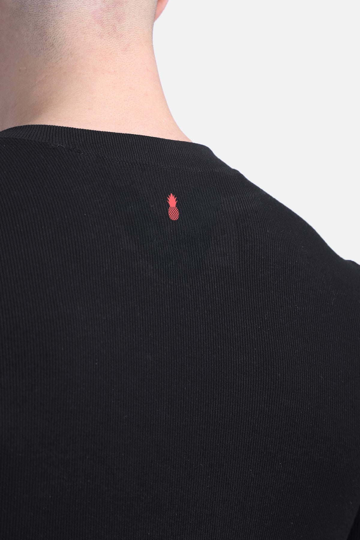 JJ Malibu Men's Infinity Long Sleeve Button Up Bodysuit - Midnight Black