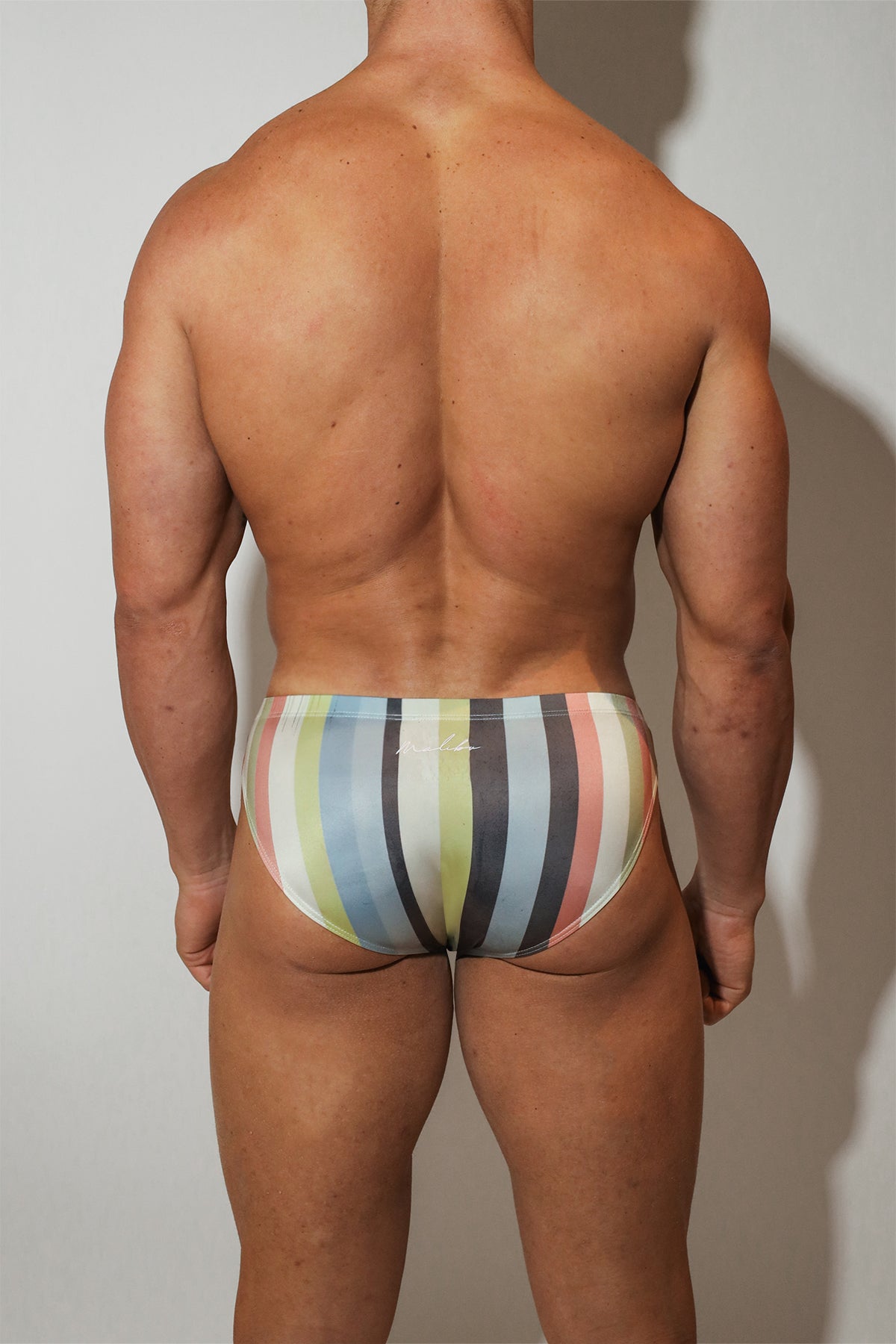 JJ Malibu Men's Lovesick Briefs - Retro Stripes