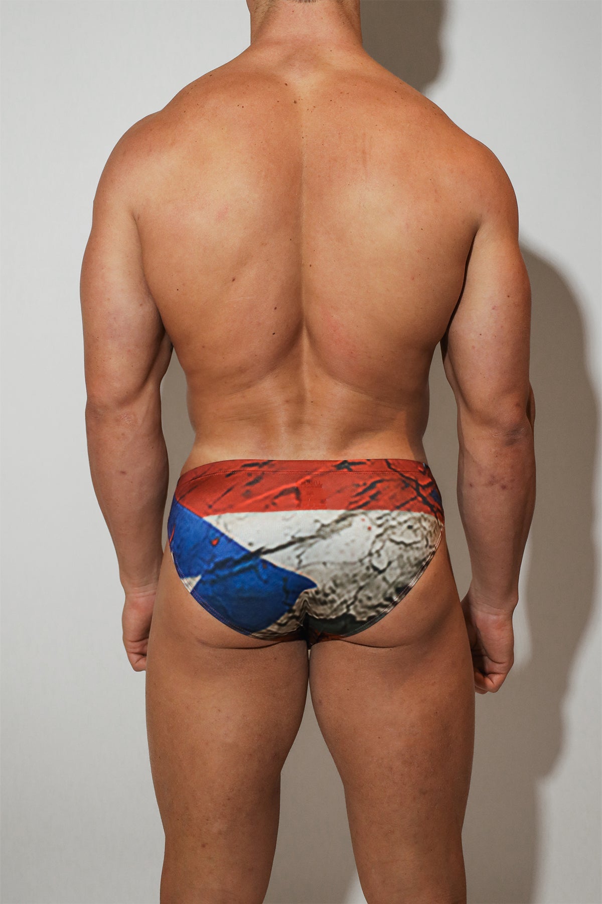 JJ Malibu Men's Lovesick Briefs - Puerto Rico Flag