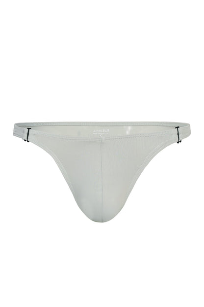 JJ Malibu Men's Voyage Low-Cut Swim Bikini Briefs for Men - Pale Grey