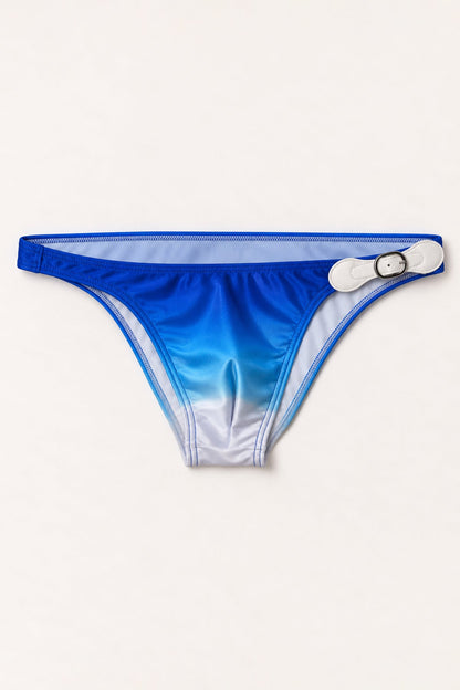 JJ Malibu Men's Renaissance Low-Cut Swim Bikini Briefs for Men - Blue Lagoon