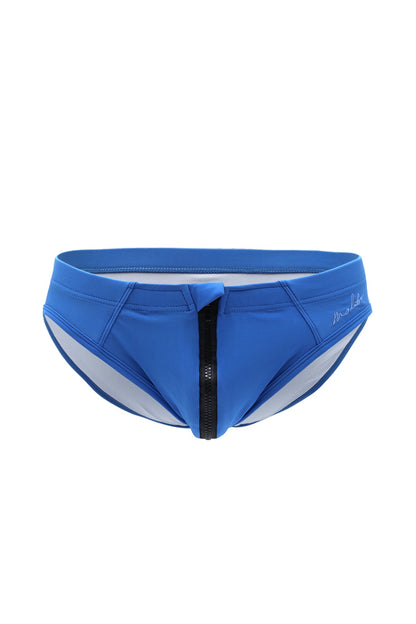 JJ Malibu Men's Unzip Me Swim Briefs - Blue