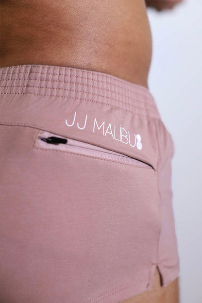 JJ Malibu Men's Stretch-It 2" Short Shorts - Raspberry Glace