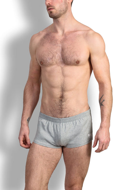JJ Malibu Men's Stretch-It 2" Short Shorts - Light Grey