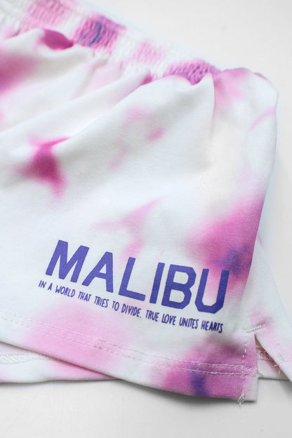 JJ Malibu Men's Stretch-It 2" Short Shorts - Pink Tie-Dye