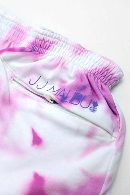 JJ Malibu Men's Stretch-It 2" Short Shorts - Pink Tie-Dye