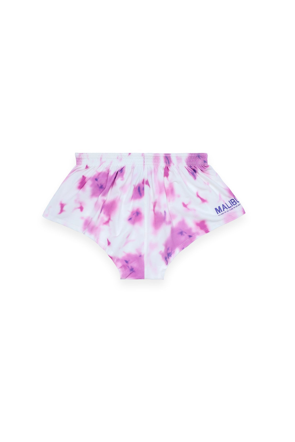 JJ Malibu Men's Stretch-It 2" Short Shorts - Pink Tie-Dye