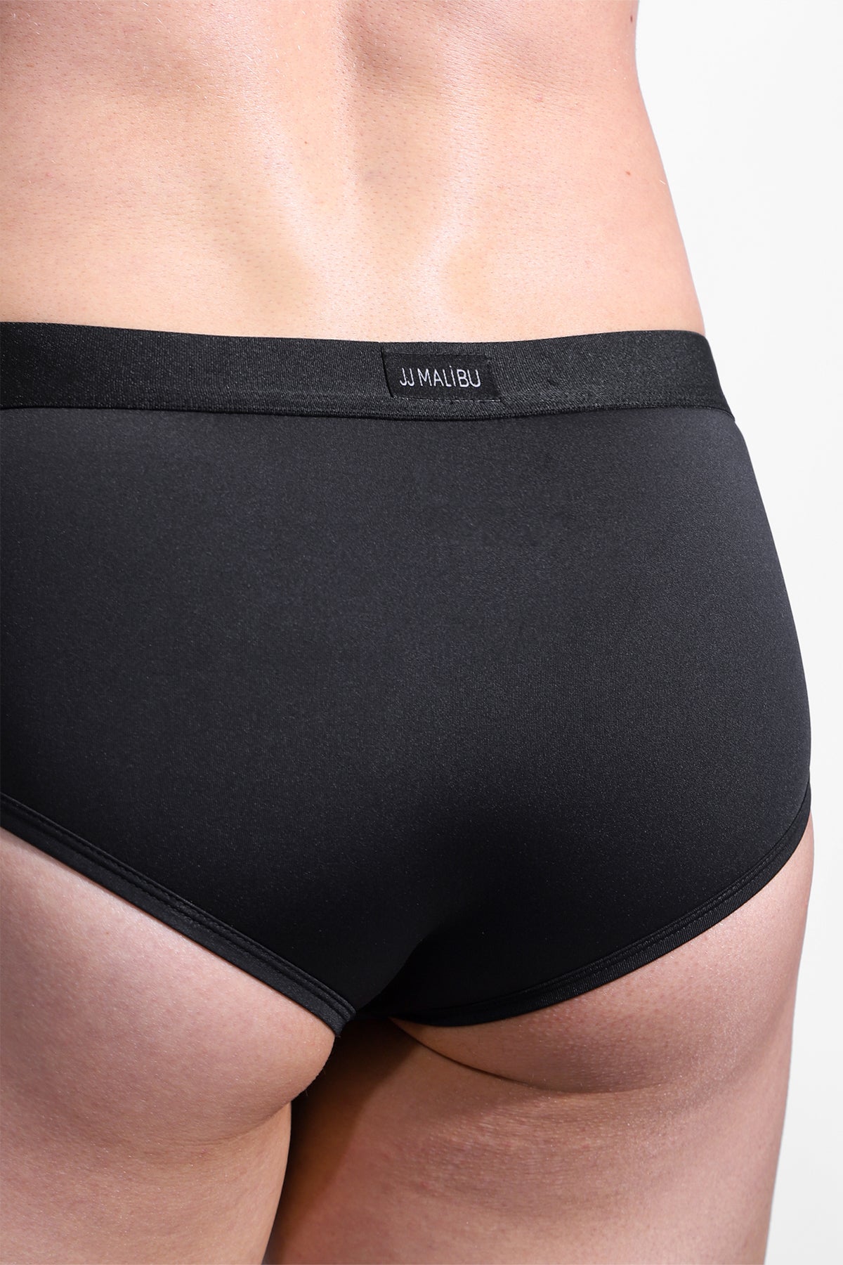 JJ Malibu Men's Hustler Cross Briefs - Obsidian Black