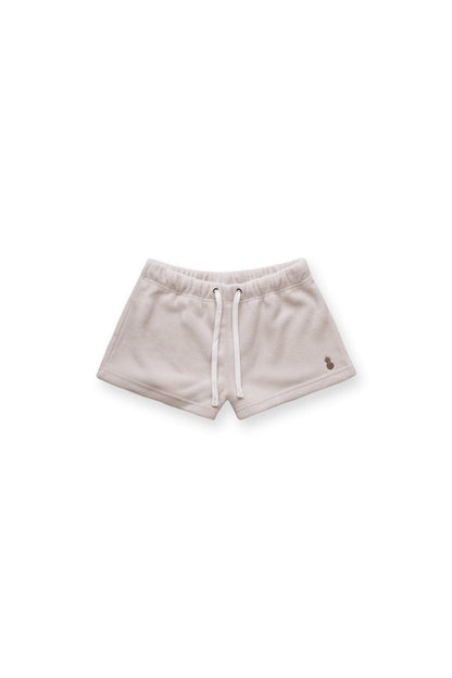JJ Malibu Men's Luxe Plush Fleece 2" Short Shorts - Champagne