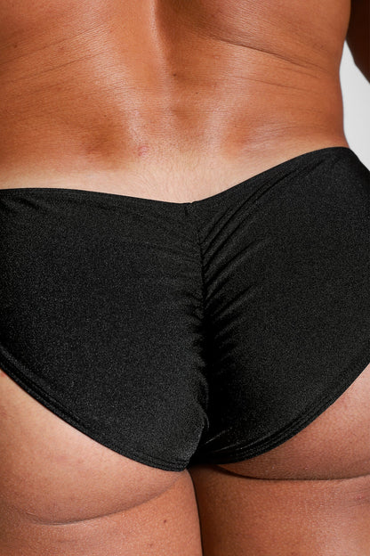 JJ Malibu Men's Dynamic Classic Scrunch-Butt Brief - Jet Black