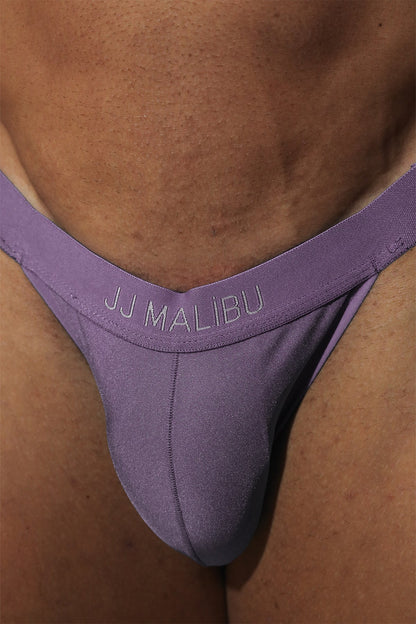 JJ Malibu Men's Deep Back V Jockstrap - Dusty Mauve