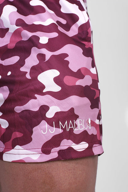 JJ Malibu Men's Quick-Dry Mesh Shorts - Purple Camo