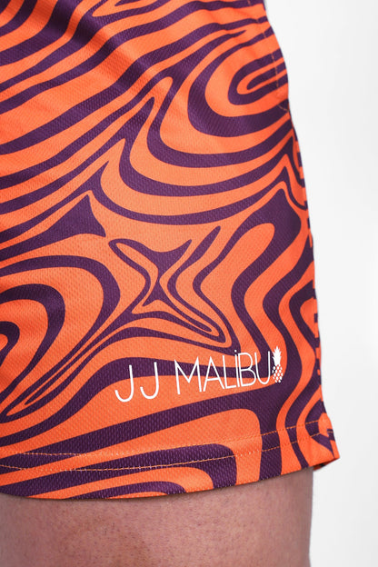 JJ Malibu Men's Quick-Dry Mesh Shorts - Groovy Orange