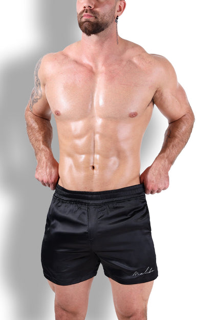 JJ Malibu Men's ShimmerFlex Active Shorts - Midnight Black