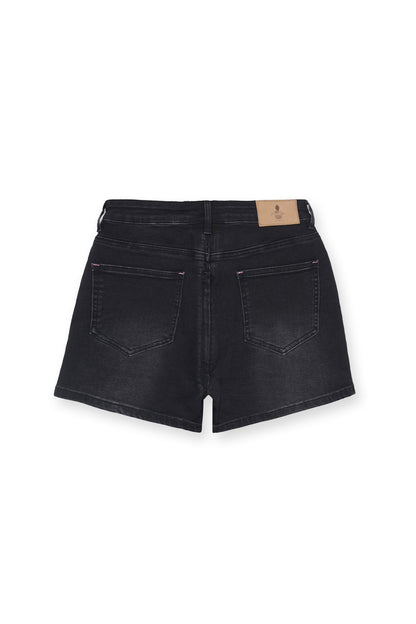 JJ Malibu Men's Peek-A-Boo Denim Shorts - Black