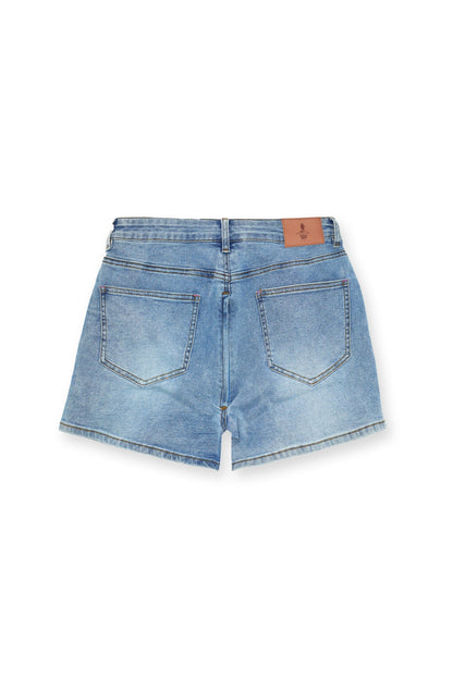 JJ Malibu Men's Peek-A-Boo Denim Shorts - Dark Blue