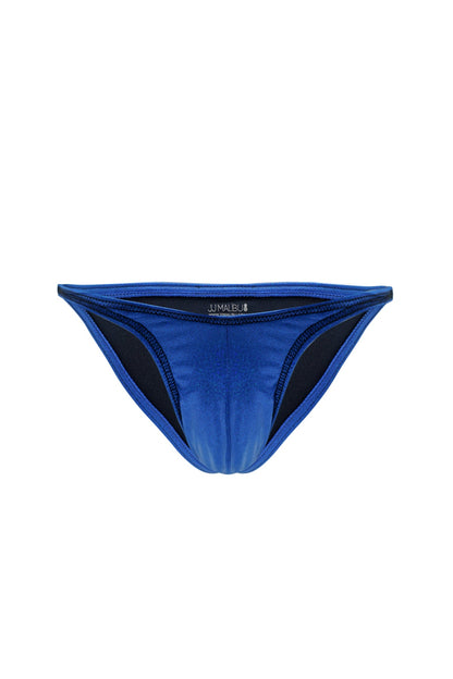 JJ Malibu Men's Luna Scrunch-Butt Thong - Metallic Blue
