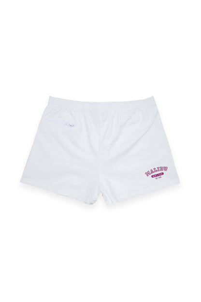 JJ Malibu Men's Peek-A-Boo Varsity 2" Short Shorts  -  Marshmallow