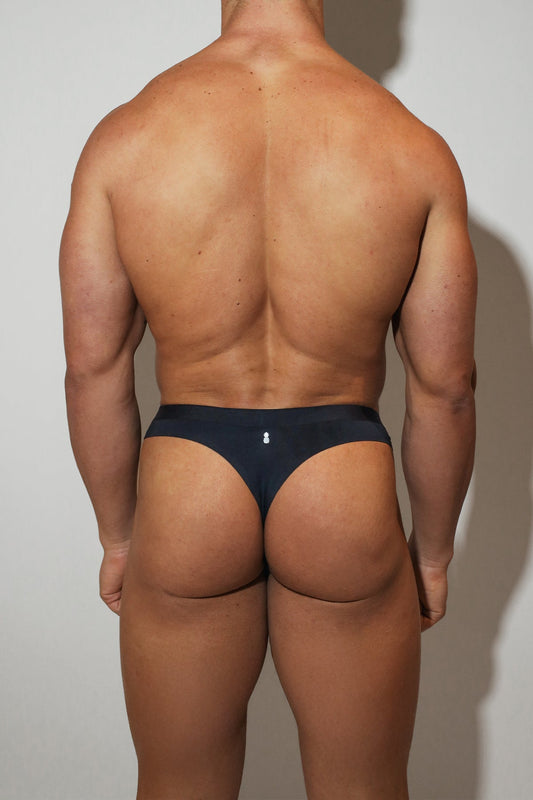 JJ Malibu Men's Premium Modal Athletic Thong - Noir