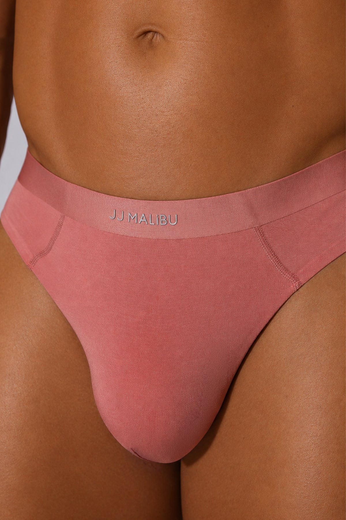 JJ Malibu Men's Premium Modal Athletic Thong - Baby Pink