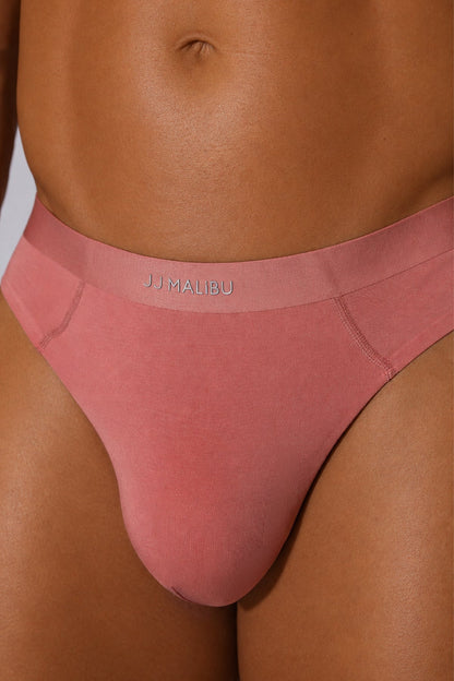 JJ Malibu Men's Premium Modal Athletic Thong - Baby Pink