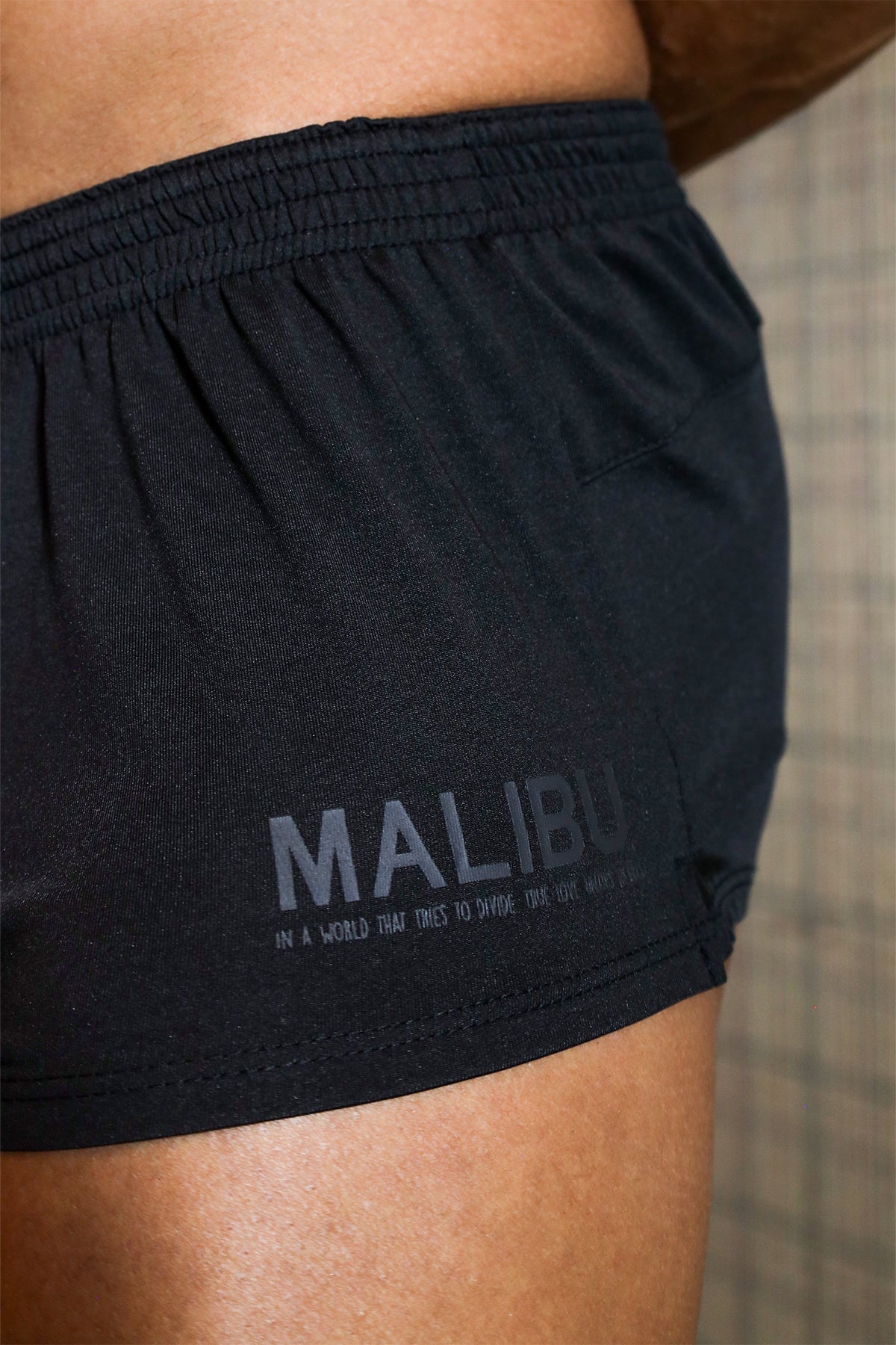 JJ Malibu Men's Stretch-It 2" Athletic Short Shorts - Onyx Black
