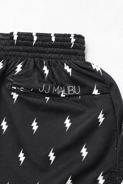 JJ Malibu Men's Stretch-It 2" Athletic Short Shorts - Lightning Bolts