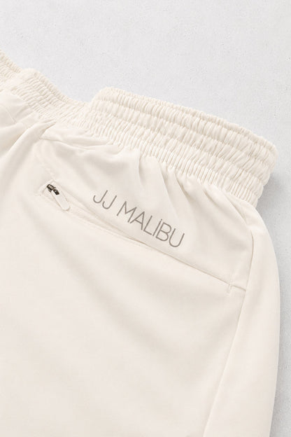 JJ Malibu Men's Stretch-It 2" Athletic Short Shorts - Off White
