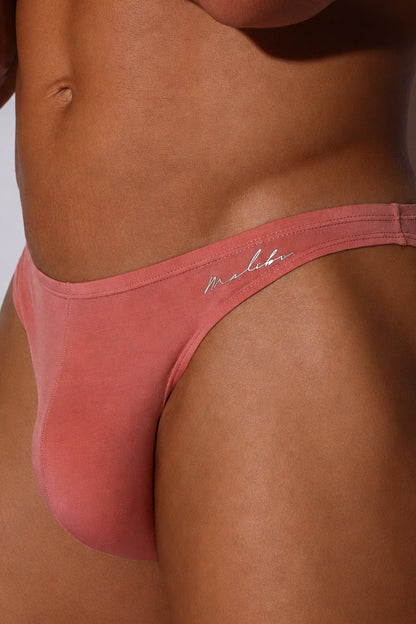 JJ Malibu Men's Premium Modal Scrunch-Back CHEEKY Brief - Baby Pink